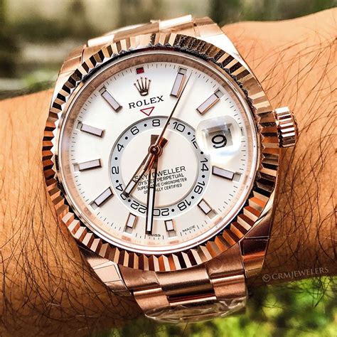 rolex skydweller rose|rolex rose gold sky dweller.